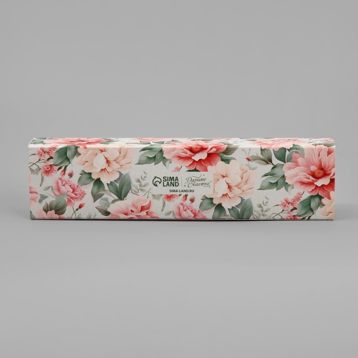 Коробка для конфет «Цветы», 5 х 21 х 3.3 см