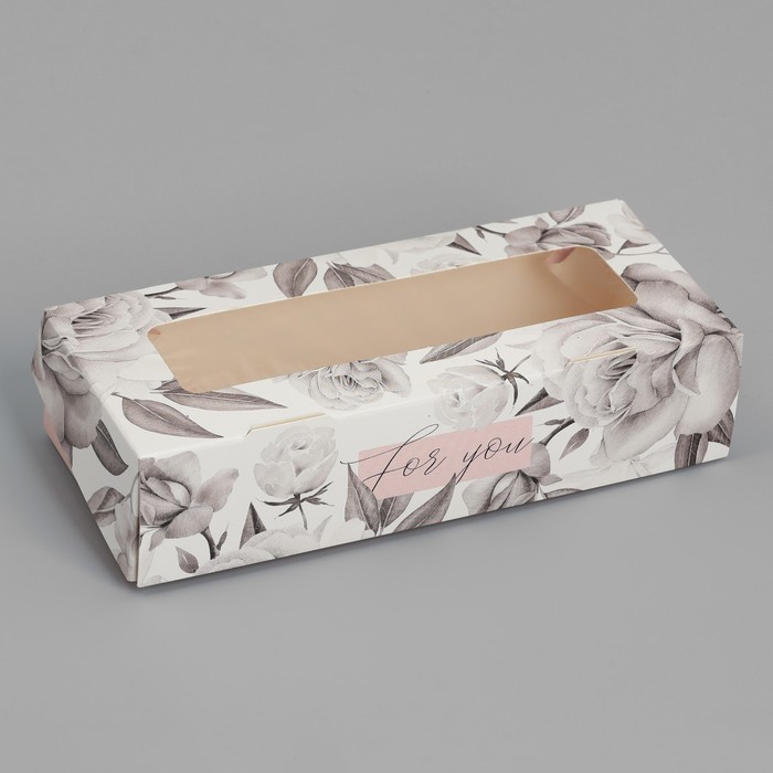 Кондитерская упаковка, коробка с ламинацией «Графика», 17 х 7 х 4 см - Фото 1