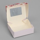 Коробки под конфеты сырники, кондитерская упаковка «Сладости», 10 х 8 х 3.5 см - Фото 2