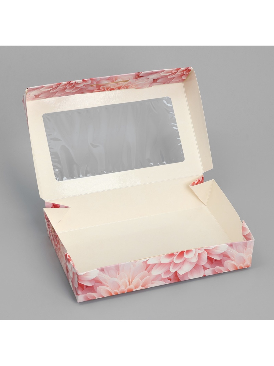 Кондитерская упаковка, коробка с ламинацией «Beauty», 20 х 12 х 4 см ...