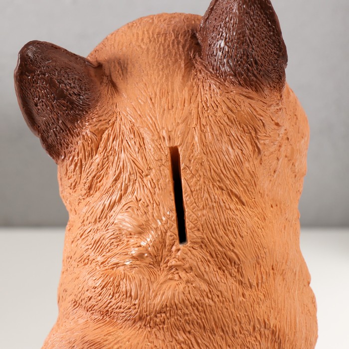 Копилка  "Кошка Сиамская окраска" Высота 32 см, Ширина 16 см, Длина 23 см.