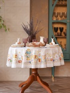 Скатерть «Этель. Пасхальные куличи», d=215 см, 100% хлопок, саржа 190 г/м² - Фото 2