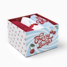 Салфетки махровые «Этель» Cherry, 3 шт., 30×30 см, хлопок 100% - фото 23567064