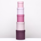 Набор круглых подарочных коробок 5 в 1 «Весенний», 20×20 - 11×11 см - Фото 4