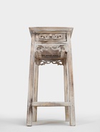 Тумба «Старый Бали», 40×40×80 см, дерево албезия, белая 9930980