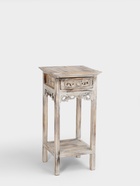 Тумба «Старый Бали», 40×40×80 см, дерево албезия, белая - Фото 3