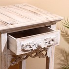 Тумба «Старый Бали», 40×40×80 см, дерево албезия, белая - Фото 4