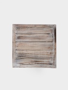 Тумба «Старый Бали», 40×40×80 см, дерево албезия, белая 9930980