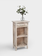 Тумба «Старый Бали», 50×30×90 см, дерево албезия, белая - Фото 2