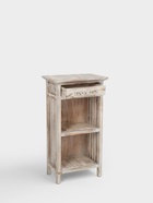 Тумба «Старый Бали», 50×30×90 см, дерево албезия, белая - Фото 4