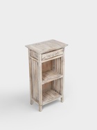 Тумба «Старый Бали», 50×30×90 см, дерево албезия, белая - Фото 6