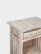 Тумба «Старый Бали», 50×30×90 см, дерево албезия, белая 9930981