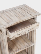 Тумба «Старый Бали», 50×30×90 см, дерево албезия, белая 9930981