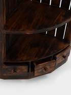 Стеллаж угловой «Бали стайл», 40×40×70 см, дерево албезия, коричневый 9930986