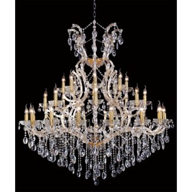 Люстра Crystal Lux, Hollywood 2011/332, E14, 32х40 Вт, 140х130х130 см, цвет золотой