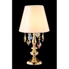 Настольная лампа Crystal Lux, Mercedes 0951/501, E14, 1х60 Вт, 48х25х25 см, цвет золотой - Фото 2