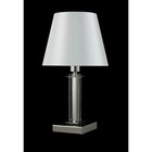 Настольная лампа Crystal Lux, Nicolas 3400/501, E14, 1х60 Вт, 38,6х24х20 см, цвет никель - Фото 3