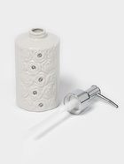 Набор аксессуаров для ванной комнаты Доляна «Барельеф», 4 предмета, дозатор 280 мл, мыльница, 2 стакана, бежевый - Фото 3