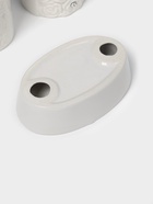 Набор аксессуаров для ванной комнаты Доляна «Барельеф», 4 предмета, дозатор 280 мл, мыльница, 2 стакана, бежевый - Фото 9