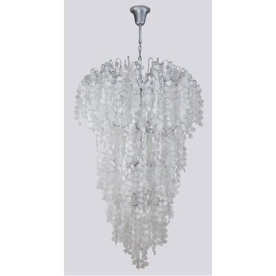 Светильник подвесной Crystal Lux, Barcelona 1161/233, G9, 33х40 Вт, 190х120х120 см, цвет серебро