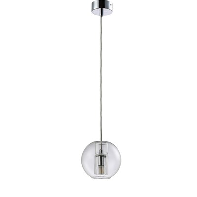 Светильник подвесной Crystal Lux, Beleza 0231/201, G9, 1х5 Вт, 12,5х14х14 см, цвет хром