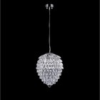 Светильник подвесной Crystal Lux, Charme 1373/204, G9, 4х40 Вт, 31х25х25 см, цвет хром 10300485 - фото 313234374