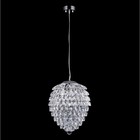 Светильник подвесной Crystal Lux, Charme 1373/206, G9, 6х40 Вт, 43х30х30 см, цвет хром - Фото 1