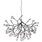 Светильник подвесной Crystal Lux, Evita 1690/263, G4, 63х1 Вт, 72х98х98 см, цвет чёрный - фото 4432468