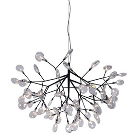 Светильник подвесной Crystal Lux, Evita 1690/263, G4, 63х1 Вт, 72х98х98 см, цвет чёрный