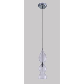 Светильник подвесной Crystal Lux, Iris 2075/201, E14, 1х60 Вт, 47х13х13 см, цвет хром