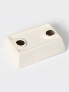 Аксессуары для ванной Доляна «Цветочный барельеф», 4 предмета, дозатор 270 мл, мыльница, 2 стакана 210 мл, белые - Фото 6