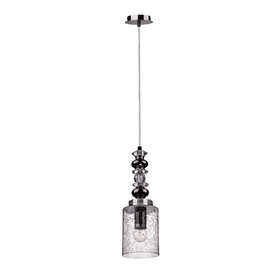 Светильник подвесной Crystal Lux, Mateo 2400/201, E27, 1х60 Вт, 35х12х12 см, цвет хром