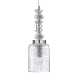 Светильник подвесной Crystal Lux, Mateo 2401/201, E27, 1х60 Вт, 35х12х12 см, цвет хром