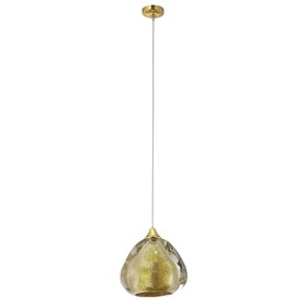 Светильник подвесной Crystal Lux, Verano 3710/201, G9, 1х15 Вт, 11х12х12 см, цвет золотой