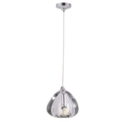 Светильник подвесной Crystal Lux, Verano 3712/201, G9, 1х15 Вт, 11х12х12 см, цвет хром