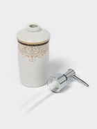 Набор аксессуаров для ванной комнаты Доляна «Золотая роскошь», 4 предмета, дозатор 250 мл, мыльница, 2 стакана, белый - Фото 4