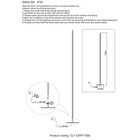 Торшер Crystal Lux, Clt 035 1400/802, LED, 1х25 Вт, 160х24х18 см, цвет чёрный - Фото 2