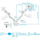 Кронштейн для мониторов Arm Media LCD-T36 серебристый 15"-34" макс.9кг настольный поворот и   102950 - Фото 7