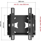 Кронштейн для телевизора Holder LCDS-5010 черный металлик 20"-40" макс.45кг настенный накло   102951 - Фото 2