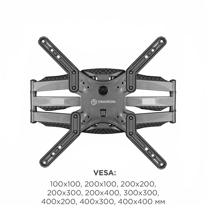 Кронштейн для телевизора Onkron M5 черный 37"-70" макс.36.4кг настенный поворот и наклон - фото 51517018