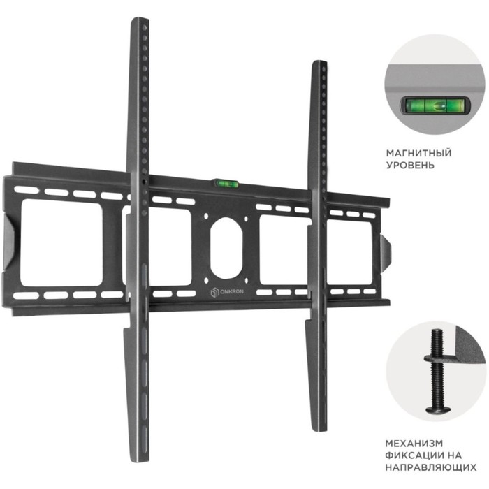 Кронштейн для телевизора Onkron UF4 черный 55"-100" макс.75кг настенный фиксированный - фото 51517074