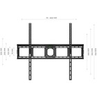 Кронштейн для телевизора Onkron UF4 черный 55"-100" макс.75кг настенный фиксированный - Фото 4