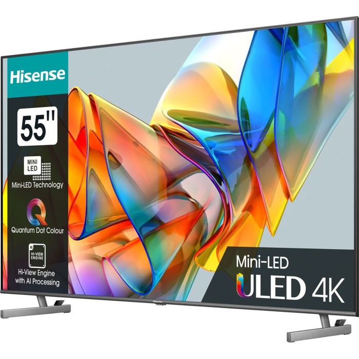 Телевизор LED Hisense 55" 55U6KQ темно-серый 4K Ultra HD 60Hz DVB-T DVB-T2 DVB-C DVB-S DVB-   102953 - фото 51517230