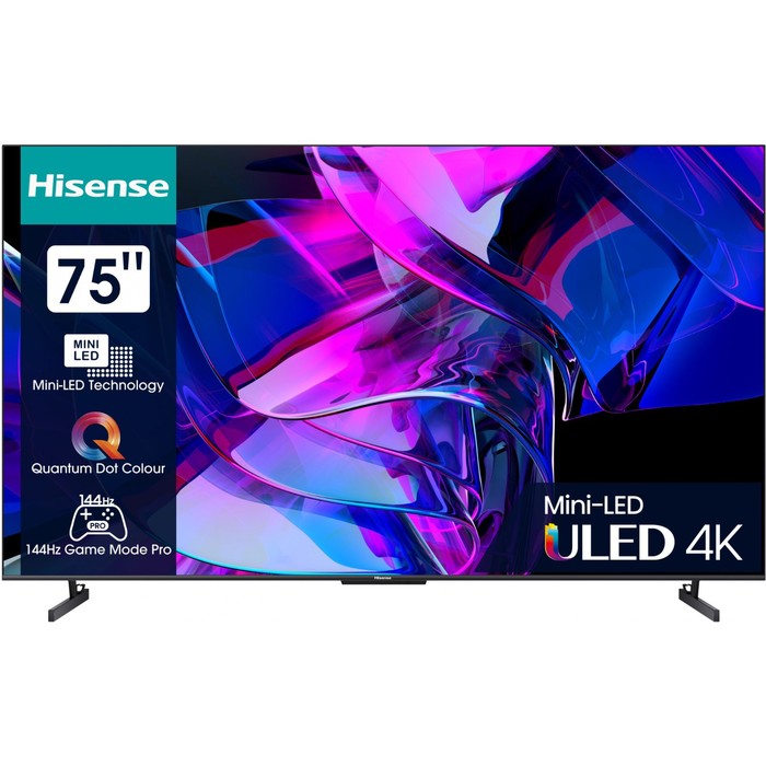 Телевизор LED Hisense 75" 75U7KQ темно-серый 4K Ultra HD 120Hz DVB-T DVB-T2 DVB-C DVB-S DVB   102953 - Фото 1