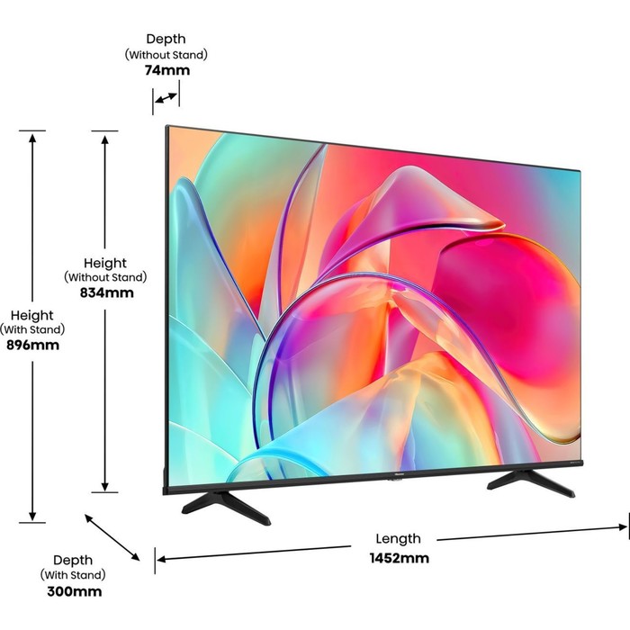 Телевизор QLED Hisense 65" 65E7KQ черный 4K Ultra HD 60Hz DVB-T DVB-T2 DVB-C DVB-S DVB-S2 U   102953 - фото 51517270