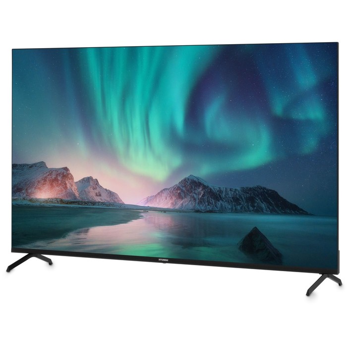 Телевизор LED Hyundai 55" H-LED55BU7006 Android TV Frameless Metal черный 4K Ultra HD 60Hz   1029539 - фото 51517319