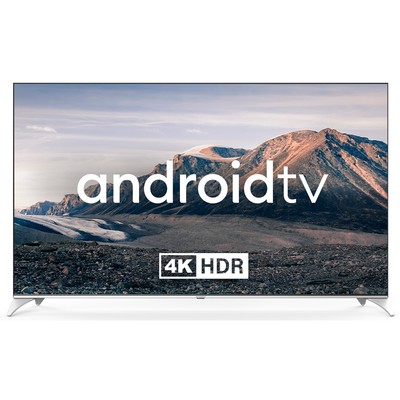 Телевизор QLED Hyundai 75" H-LED75QBU7500 Android TV Frameless черный/серебристый 4K Ultra