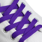 Шнурки для обуви, пара, плоские, 12 мм, 120 см, цвет фиолетовый - фото 11907393
