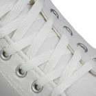 Шнурки для обуви, пара, плоские, 12 мм, 120 см, цвет белый - фото 321394719