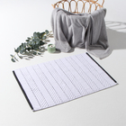 Коврик махровый «Этель» Lines, 50×70 см, хлопок 100%, белая - Фото 1